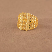 3D RP Rings (D415) - 925 Silver & 24K Gold Plated - Falaq Jewellery Oman
