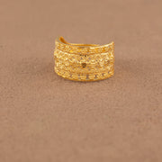 3D RP Rings (D418) - 925 Silver & 24K Gold Plated - Falaq Jewellery Oman