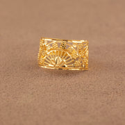 3D RP Rings (D421) - 925 Silver & 24K Gold Plated - Falaq Jewellery Oman