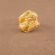 3D RP Rings (D427) - 925 Silver & 24K Gold Plated - Falaq Jewellery Oman
