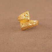 3D RP Rings (D428) - 925 Silver & 24K Gold Plated - Falaq Jewellery Oman