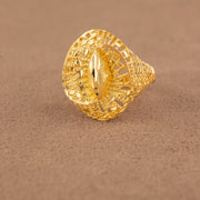 3D RP Rings (D432) - 925 Silver & 24K Gold Plated - Falaq Jewellery Oman