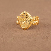 3D RP Rings (D437) - 925 Silver & 24K Gold Plated - Falaq Jewellery Oman
