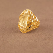 3D RP Rings (D439) - 925 Silver & 24K Gold Plated - Falaq Jewellery Oman