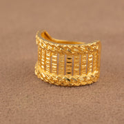 3D RP Rings (D443) - 925 Silver & 24K Gold Plated - Falaq Jewellery Oman