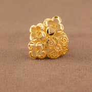 3D RP Rings (D444) - 925 Silver & 24K Gold Plated - Falaq Jewellery Oman