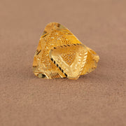 3D RP Rings (D445) - 925 Silver & 24K Gold Plated - Falaq Jewellery Oman