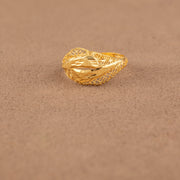3D RP Rings (D447) - 925 Silver & 24K Gold Plated - Falaq Jewellery Oman