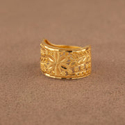 3D RP Rings (D452) - 925 Silver & 24K Gold Plated - Falaq Jewellery Oman