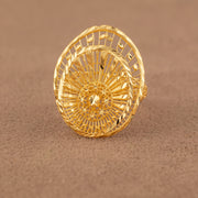 3D RP Rings (D469) - 925 Silver & 24K Gold Plated - Falaq Jewellery Oman