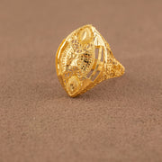 3D RP Rings (D471) - 925 Silver & 24K Gold Plated - Falaq Jewellery Oman