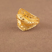 3D RP Rings (D474) - 925 Silver & 24K Gold Plated - Falaq Jewellery Oman