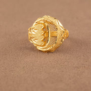 3D RP Rings (D475) - 925 Silver & 24K Gold Plated - Falaq Jewellery Oman