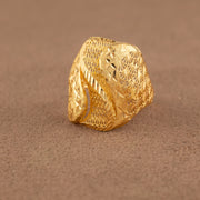 3D RP Rings (D479) - 925 Silver & 24K Gold Plated - Falaq Jewellery Oman