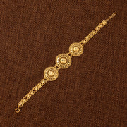 RP 3 Piece Bracelet / Patta (D7) - 925 Silver & 24K Gold Plated - Falaq Jewellery Oman