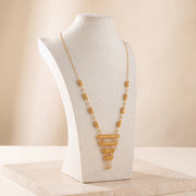 4 Step Mala Necklace 14 on travertine