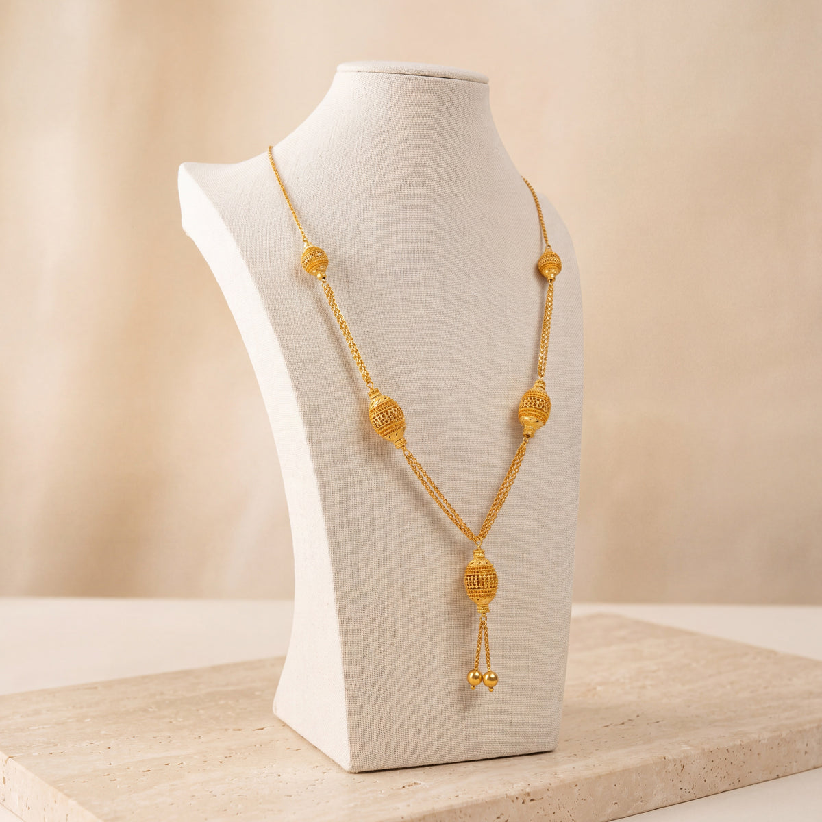 5 Piece RP Mala Necklace 3 on travertine