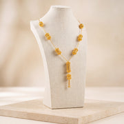 7 Piece RP Mala Necklace 22 on travertine