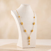 7 Piece RP Mala Necklace 23 on travertine