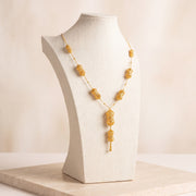 7 Piece RP Mala Necklace 28 on travertine