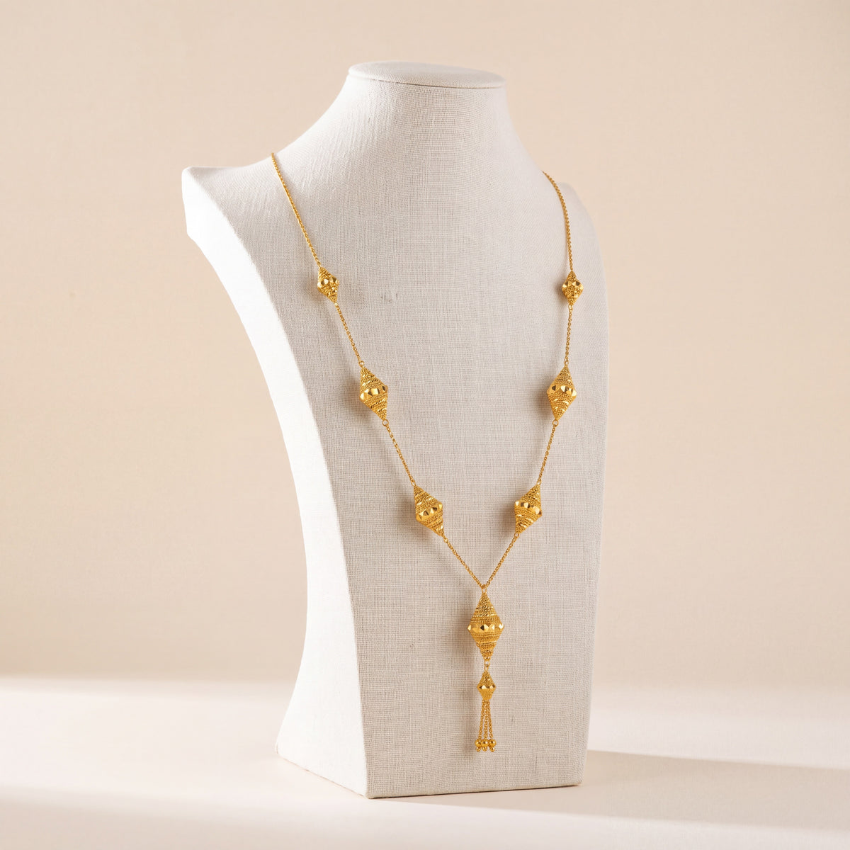 7 Piece RP Mala Necklace 3, 925 silver 24K gold plated