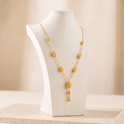 7 Piece RP Mala Necklace 49 on travertine