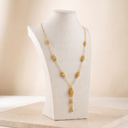 7 Piece RP Mala Necklace 55 on travertine
