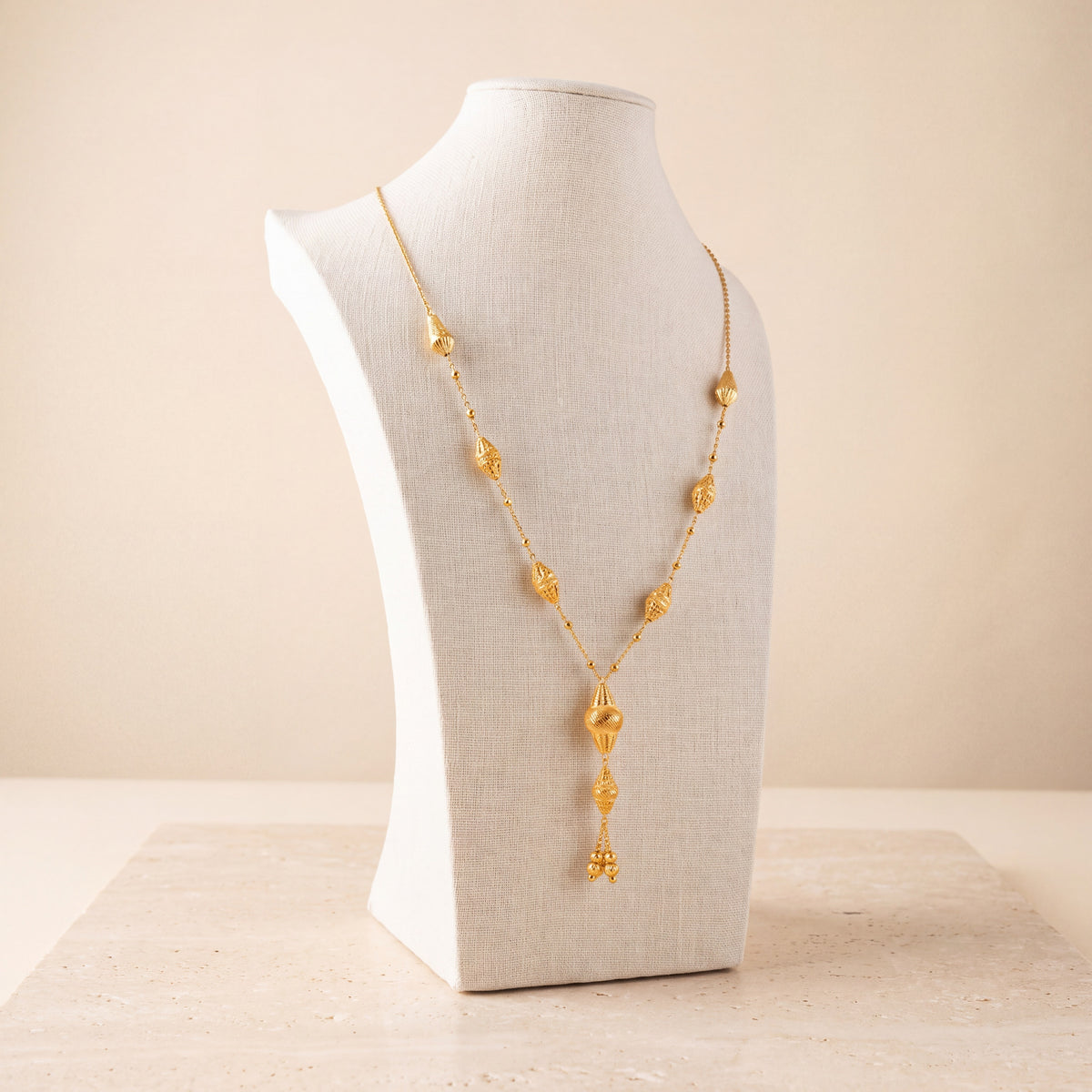 7 Piece RP Mala Necklace 94 on travertine