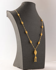 7 Pieces RP Mala (D104) - Silver 925 & Gold Plated - Falaq Jewellery Oman