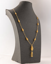 7 Pieces RP Mala (D109) - Silver 925 & Gold Plated - Falaq Jewellery Oman