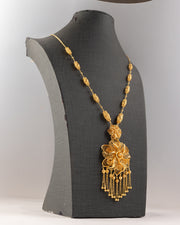 Adult Casting Mala (D70) - 925 Silver & 24K Gold Plated - Falaq Jewellery Oman