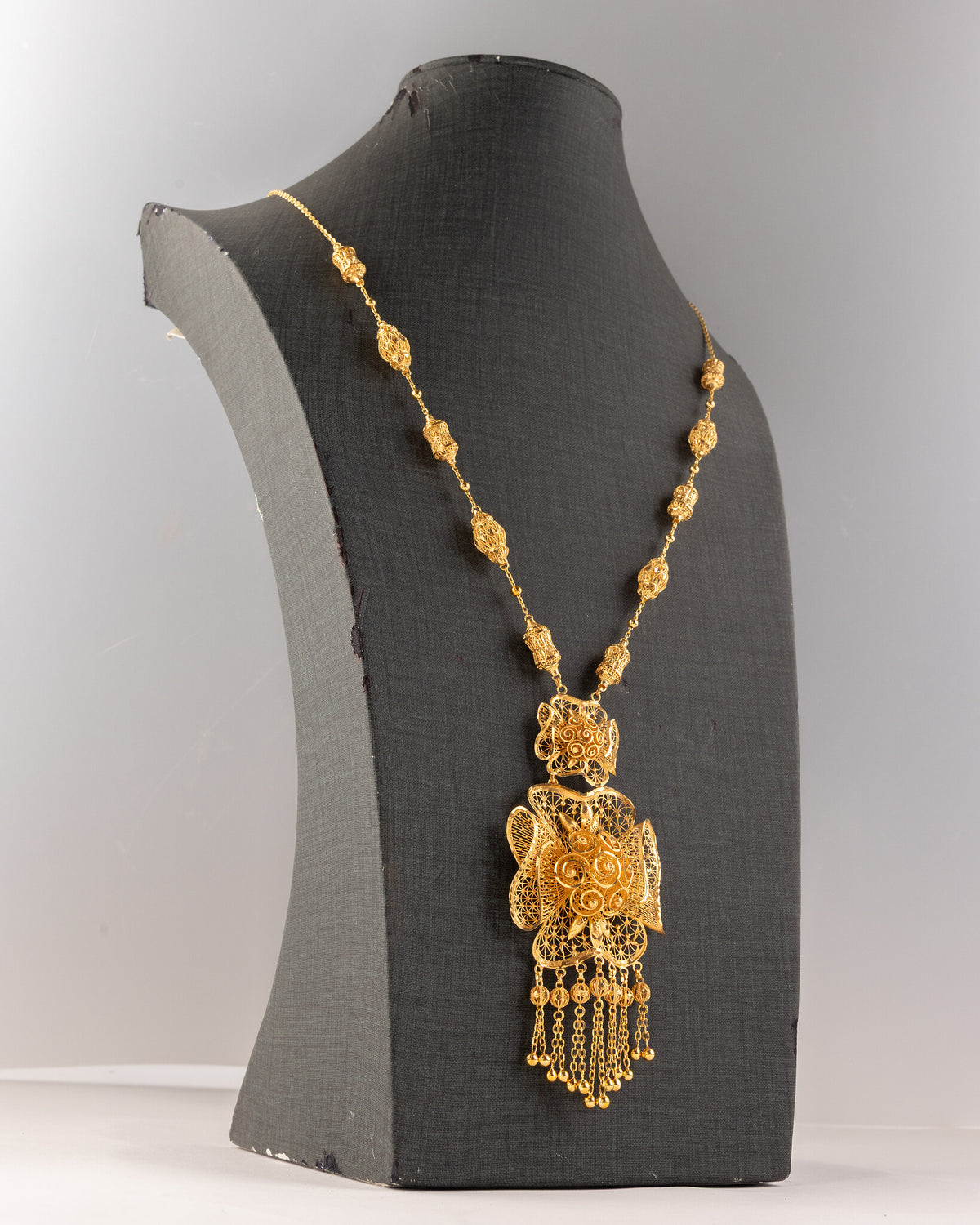 Adult Casting Mala (D71) - 925 Silver & 24K Gold Plated - Falaq Jewellery Oman