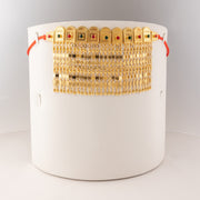 Arch Martasha (2 Line) - 925 Silver & 24K Gold Plated - Falaq Jewellery Oman