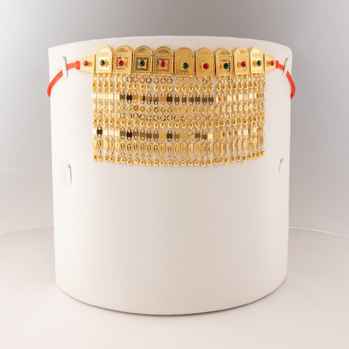 Arch Martasha (2 Line) - 925 Silver & 24K Gold Plated - Falaq Jewellery Oman