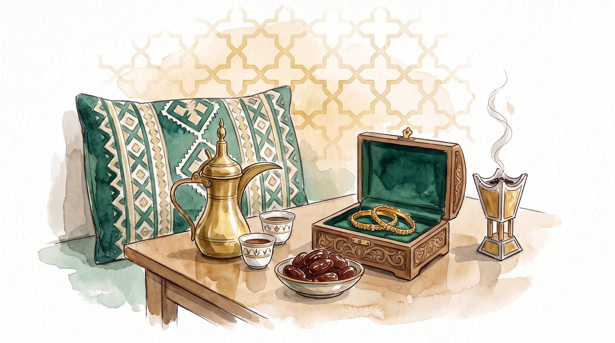 An Omani majlis with Falaq gold