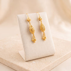 Barrel Earrings 43 on travertine