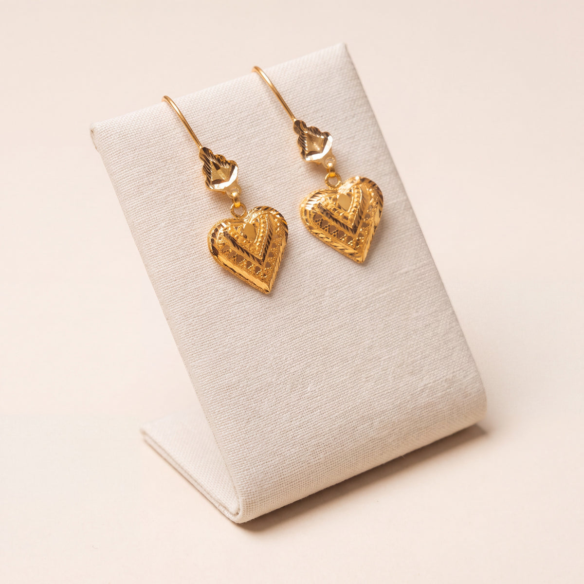 Casting Earrings (D14), 925 silver 24K gold plated