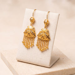 Casting Earrings (D3) on travertine