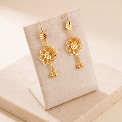 Casting Earrings (D54) on travertine