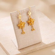 Casting Earrings (D61) on travertine