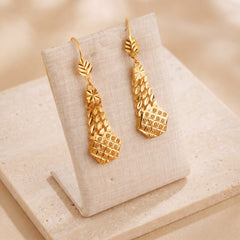 Casting Earrings (D76) on travertine