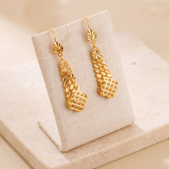 Casting Earrings (D78) on travertine