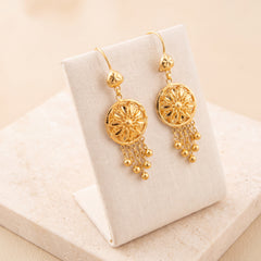 Casting Earrings (D92) on travertine