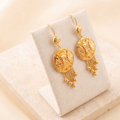 Casting Earrings (D94) on travertine