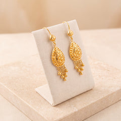 Casting Earrings (D95) on travertine