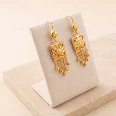Casting Earrings (D96) on travertine