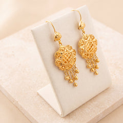 Casting Earrings (D97) on travertine