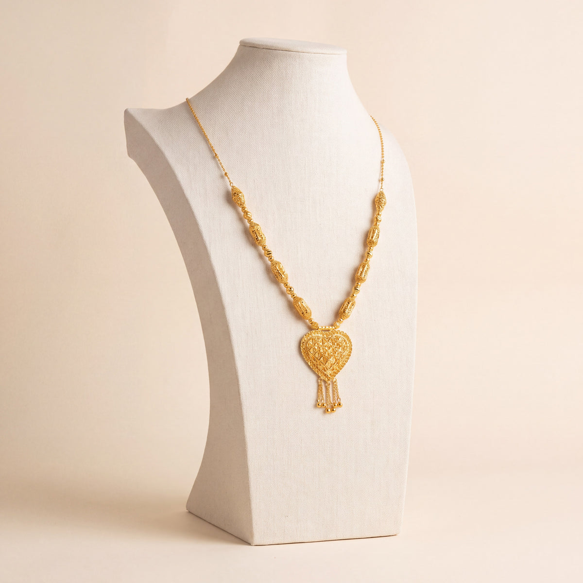 Casting Mala Necklace 1, 925 silver 24K gold plated