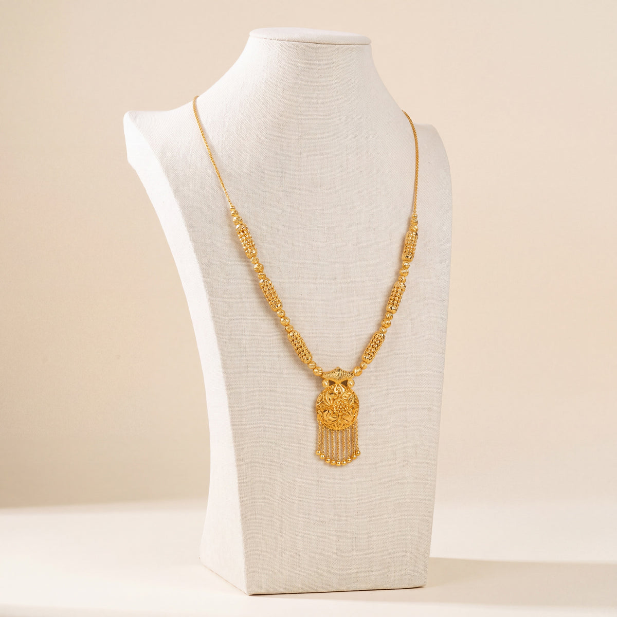 Casting Mala Necklace 12, 925 silver 24K gold plated