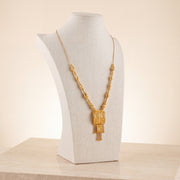 Casting Mala Necklace 15 on travertine